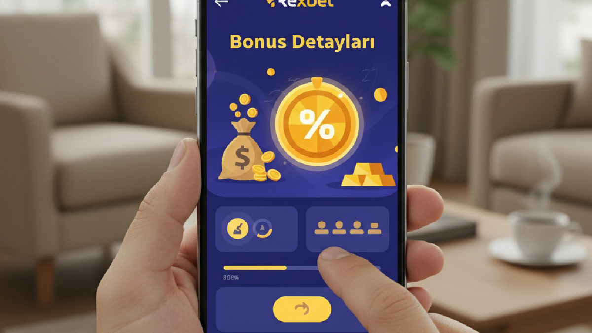 Rexbet mobil uygulamasında 2026 yılına ait güncel bonus detayları ve kampanyaları görülüyor.